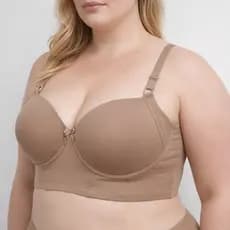 Sutiã Plus Size Reforçado Sustentação Com Bojo Costas e Lateral Largas Tamanhos 52 54 56 58 60