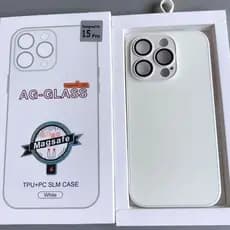 Capa Compatível Com iphone 11 normal 13 normal 15 normal 15 Pro/16 Pro Max Vidro Fosco,Anti-impacto