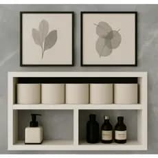 Nicho com Divisórias Branco Fosco  para Decoração e Organização 100% MDF 15mm