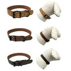 Coleira Ajustável Couro Sintético Premium – Conforto e Estilo p/ Cães Médios e Grandes LR-0079
