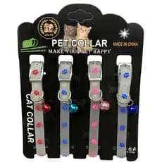 Kit c/ 4 Coleiras Neon c/ Sininho – Brilha no Escuro p/ Gato e Cachorro, Ideal p/ Uso Noturno LR-0080