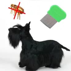 Pente Fino Tira Pulgas Carrapatos e Remelas Limpeza e Cuidados Pet Cachorro Gato LR-0170