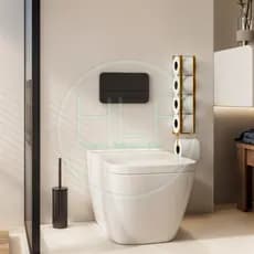 Porta Papel Higiênico Banheiro Parede Suporte Moderno Decorativo Preto Prata Dourado Acabamento Luxo