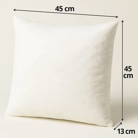 Kit Ate 10 Enchimento Para Almofada 45x45 Refil Super Cheio Macio Sofá Extra Conforto Antialérgico