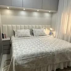 Kit Ate 15 Cabeceiras De Cama Casal King Modulada  45x20 cm Moderna Aveludada Com Espuma Autocolante