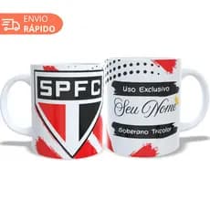 Caneca São Paulo Presente Seu Nome Personalizada