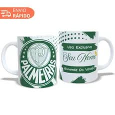 Caneca Palmeiras Presente Seu Nome Personalizada