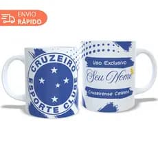 Caneca Cruzeiro Presente Seu Nome Personalizada