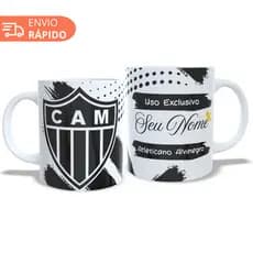 Caneca Atlético-MG Presente Seu Nome Personalizada