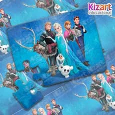 Lembrancinha Escolar Educativa Quebra Cabeça Festa Infantil 12 Peças Tema Frozen