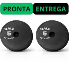 Par Anilha Academia Musculação Treino em Casa 5kg Kit Anilhas (Duas Unidades)