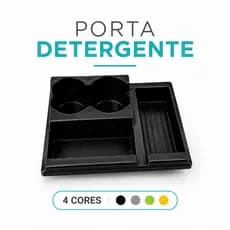 Porta Detergente com Dispenser Porta Esponja Bucha Organizador de Pia Cozinha Compacto Multiuso