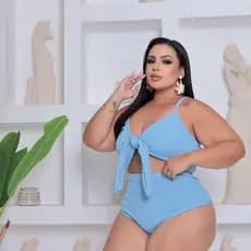 Biquini Mabel Hot Pant Plus Size Ana Ruga Feminino Moda Praia