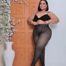 Meia Calca Translucida Plus Size de Inverno envio imediato