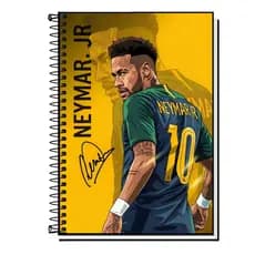 Caderno Universitário Neymar Capa Dura & Espiral 1,10,15 e 20 Matérias