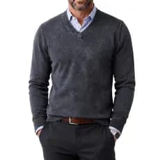 Blusa Masculina Estonada P M G e GG Lisa Gola V Suéter Masculino Tricot