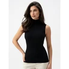 Blusa Feminina Garrafinha Regata Tricot