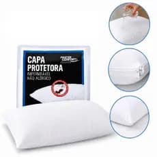 CAPA PROTETORA TRAVESSEIRO IMPERMEAVEL 70X50CM FRONHA
