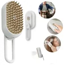 ESCOVA VAPOR MASSAGEADOR PELE REMOVEDOR PELOS PET ROUPAS