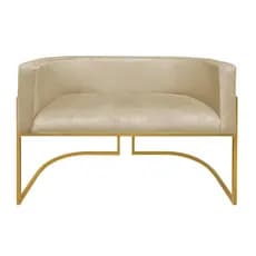 Namoradeira 2 Lugares Poltrona Decorativa para Salão Mesa Jantar Cadeira Clinica Consultorio Recepção