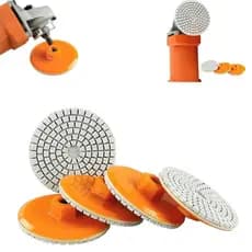 80mm 3 Polegada Almofada De Polimento Diamante Molhado Seco Buff Disco Abrasivo Para Mármore Concreto Integrado Moagem Â