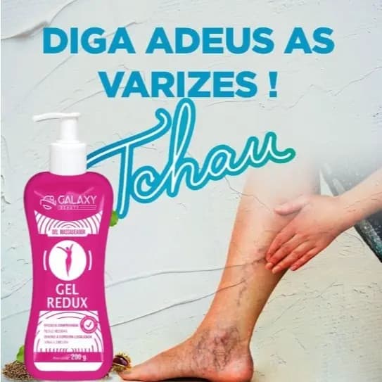 Creme 5 em 1 - Varizes, Celulites, Flacidez, Má circulação e Câimbras