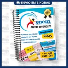 Apostila ENEM 2026 (Provas Anteriores + Gabaritos + Últimas Redações + Folhas de Redação)