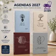Agenda TDAH 2027 Tam. A5 Organização Diária Layout Simples Funcional Foco na Produtividade Rotina