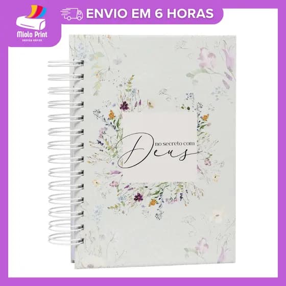 Devocional Cristão No Secreto com Deus | Diário de Oração e Estudo Bíblico A5 Capa Dura