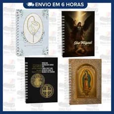 Caderno Devocional Católico A5 | Nossa Senhora, São Miguel, São Bento ou Guadalupe | Oração e Reflexão