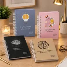 Agenda TDAH 2027 Tam. A5 Organização Diária Layout Simples Funcional Foco na Produtividade Rotina