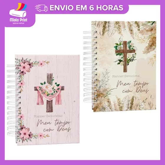 Caderno Devocional Meu Tempo com Deus Tam. A5 Capa Dura | Diário de Oração e Estudo Bíblico 200 Pág