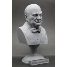 Escultura Busto Winston Churchill Estadista Britânico