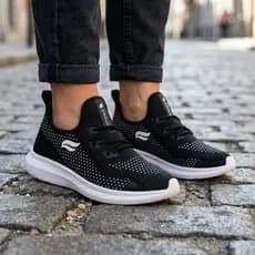 Tênis Esportivo Casual Enalu Knit Flexível Respirável Solado Macio