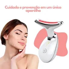 Aparelho Rejuvenescedor Tratamento Facial Led Lift Fototerapia Massageador Papada Envio Imediato