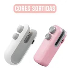 Mini Seladora Para Sacos Plásticos Portátil - Rosa ou Branco