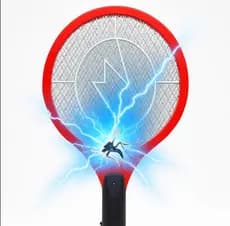 Super Raquete Elétrica Mata Mosquito Dengue Insetos Recarregável Potente Bateria Longa duração