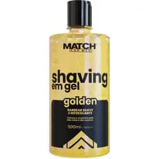 Shaving Gel Match For Men Golden 500ml Ice Halls Hidratante Para Barbear