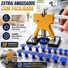 Kit 18 Peças Ferramentas De Reparo De Amassados Sem Pintura Automotivo Profissional Para Veículos Automóveis