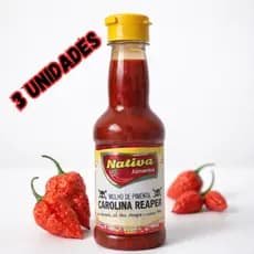Kit 3 Molho de Pimenta Carolina Reaper a Mais Ardida do Mundo 150ml