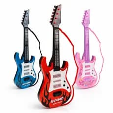 Guitarra Infantil Rockband 53cm Show Music com Luzes e Sons – Art Brink