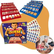 Jogo Tabuleiro Educativo Quem Sou Eu? Cartas De Adivinhar