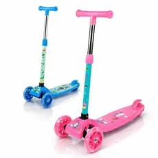 Patinete Infantil 3 Rodas De Led Dobrável Scooter Crianças