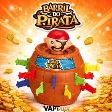 Jogo Barril Pirata Pula Pirata Original Tamanho Grande Brinquedo Infantil
