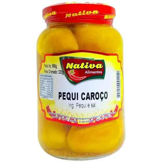 Pequi Caroço Inteiro Em Conserva 590g - O Sabor do Cerrado