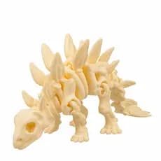 Esqueleto de dinossauro Stegossauro articulado em miniatura impresso em 3d colecionavel