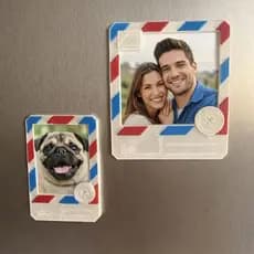 Porta retrato para fotos de camera polaroid com imã de geladeira para recordação de viagens