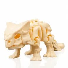 Esqueleto de dinossauro ankylosauro articulado em miniatura impresso em 3d colecionavel