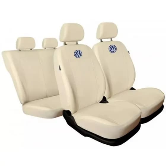 Capa De Banco Automotivo Em Couro Volks Gol/Voyage/Polo/Golf/Fox/CrossFox/SpaceFox/Virtus/Jetta