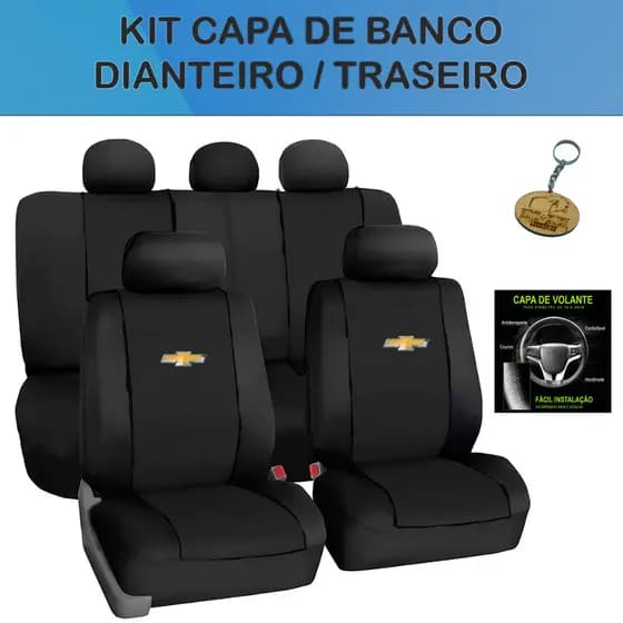 Capa Banco Carro Couro Corsa Celta Prisma Astra Agile onix montana spin
